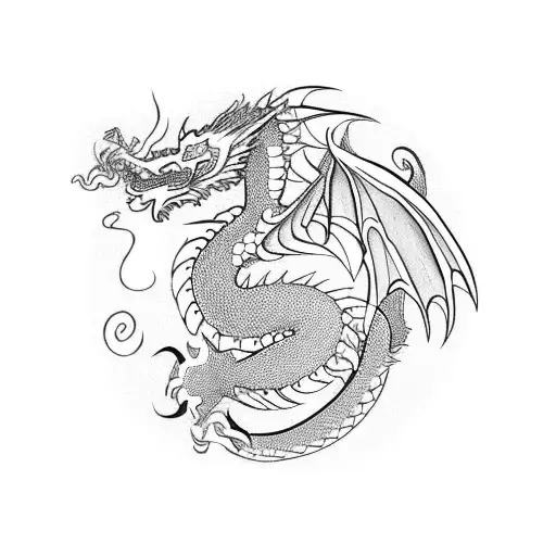 Dragon With Khmer Protection Spells