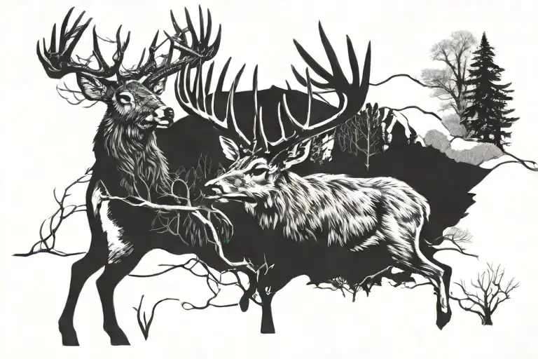 Hunting A Big Whitetail Deer In The State Of Iowa