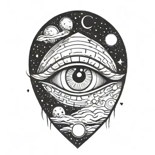Eye In Space Themed