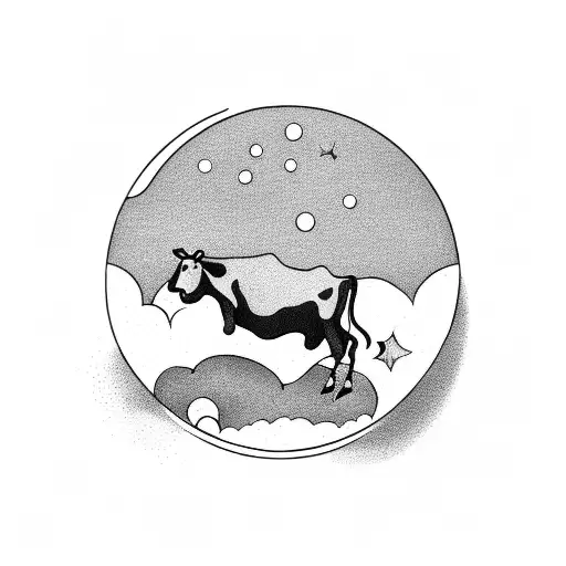 Cow Jumping Over The Moon