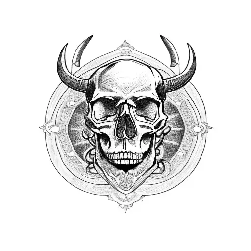 Skull With Taurus
