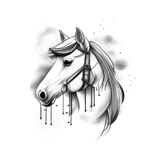 Sleeve Country Scenery With Horse In Pasture