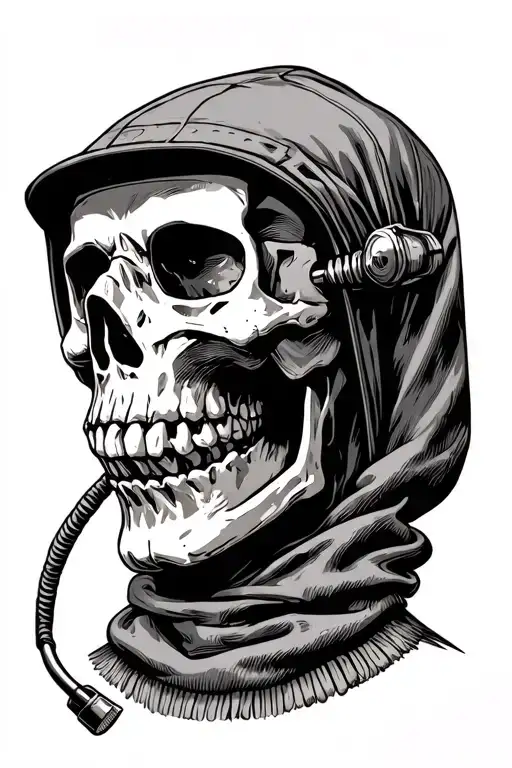 Skeleton With Welding Mask And Jumper Cable