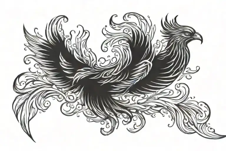 Phoenix Rising From The Ashes Transforming