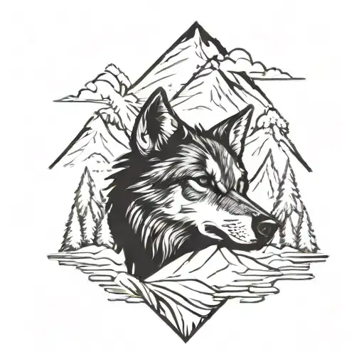 Wolf In Mountain