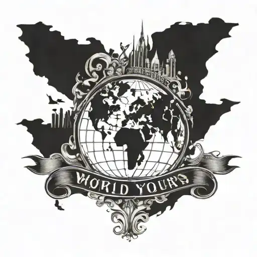 Lyrics That Say The World Is Yours With A World In The Background