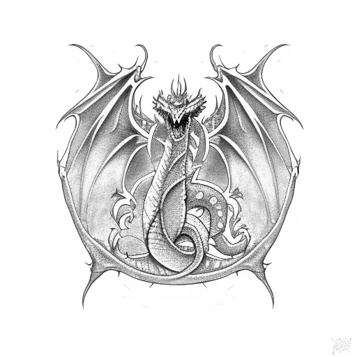 A Dragon Inspired By Dungeons & Dragons With A Pixelated Video Game Aesthetic