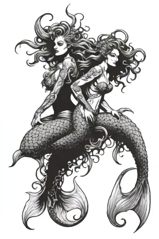 Mutant Mermaid With Two Heads Horror