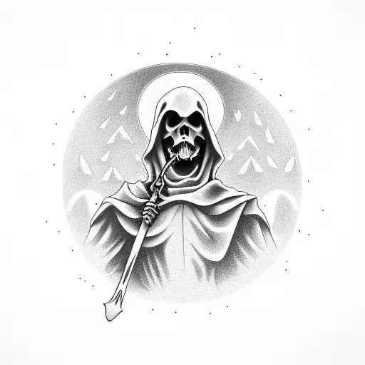 Grim Reaper On The Moon