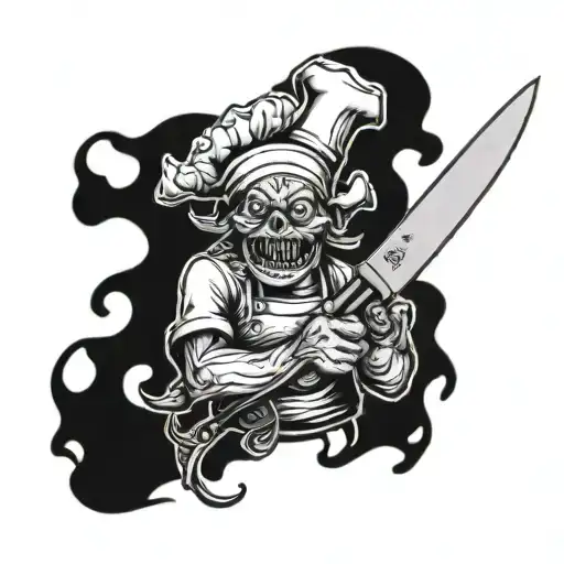 Kitchen Knife And Monster Chef