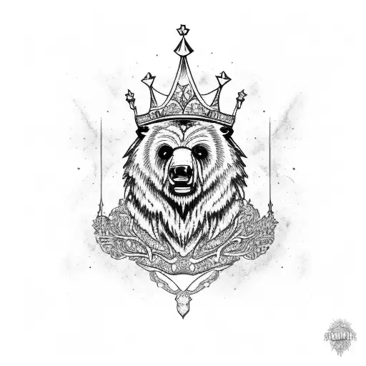 Grizzlie With A Crown