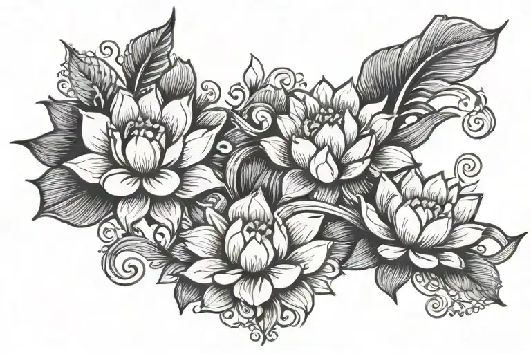 Pisces Lotus Arm Ban Sign Wrapped