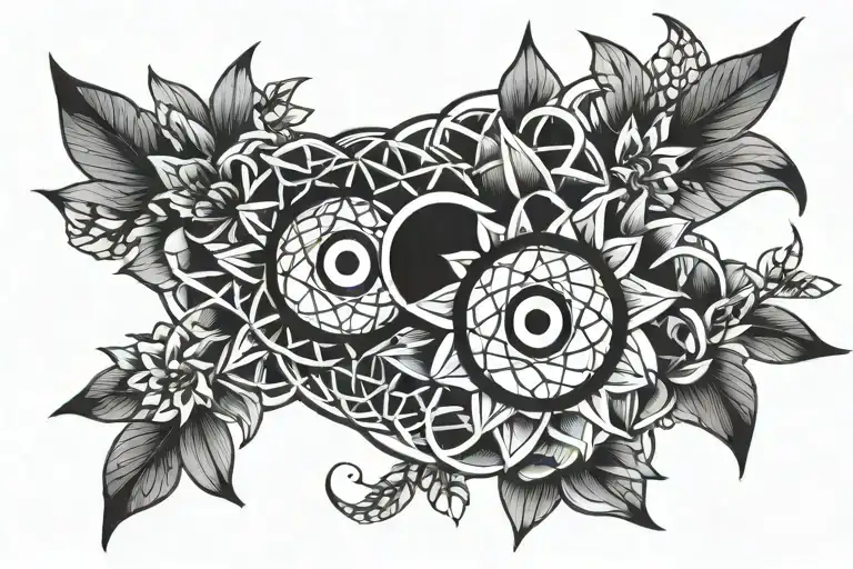 Flower Of Life With Naruto Sharingan Eyes