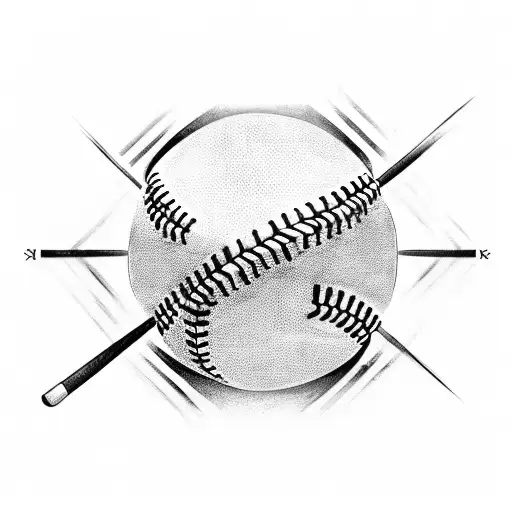 A Tattoo Of A Baseball Diamond With The Words 'God Is My Coach' Written In Script