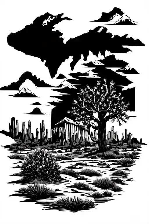 Michigan And Arizona Desert