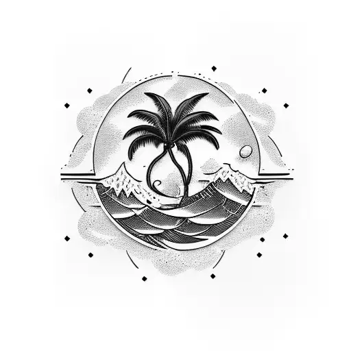 Airplane Mountain Wave Palm Tree