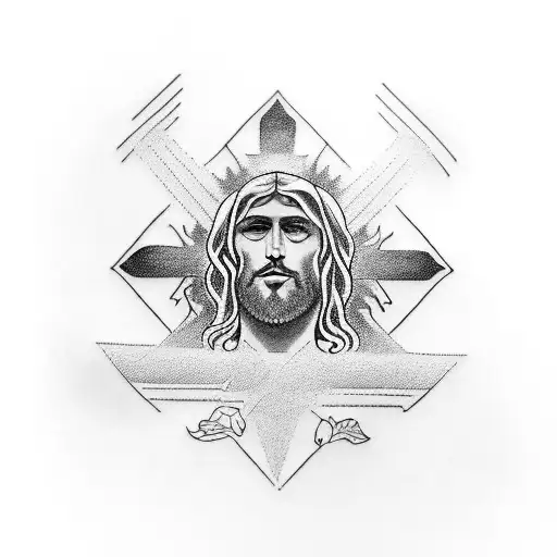 Tattoo Forearm Representing Jesus