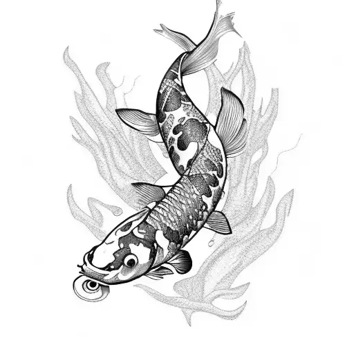 Koi Fish Spine