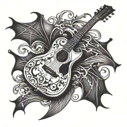Guitar And Bats