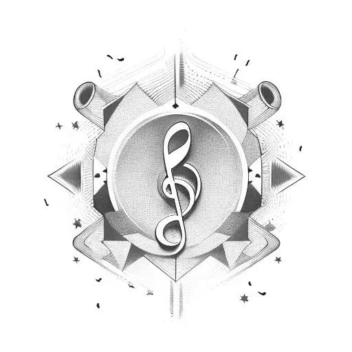 Music Symbol With Stars