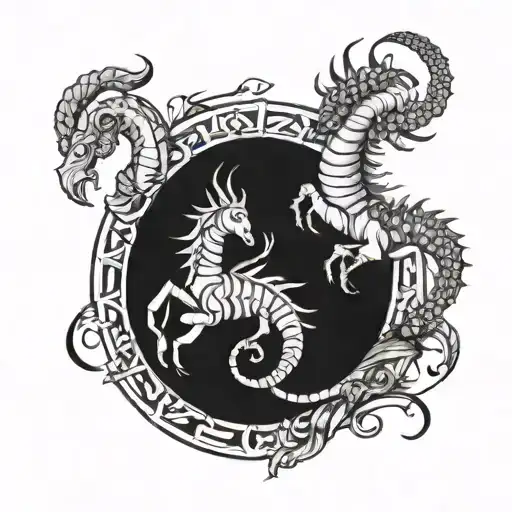 Capricon And Scorpio Zodiac Sign Combined