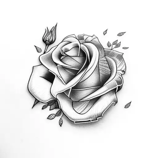 Swallow Bird And Roses