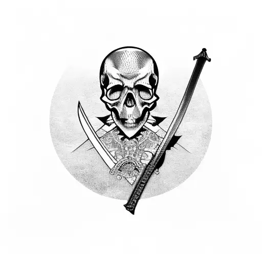 Skull With Katana