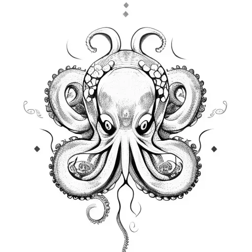 Octopus With Daisies