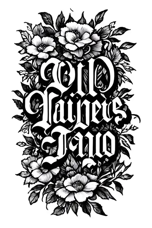 The French Surname In Chicano Letering