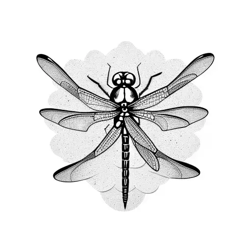 Dragonfly And Clover