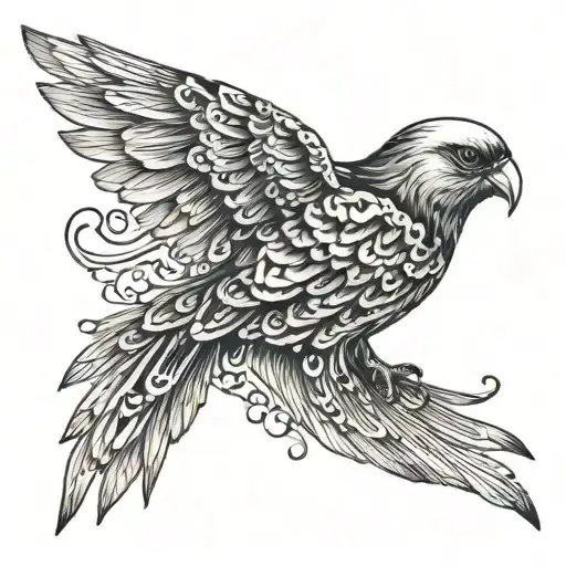 A Bird Whit A Wing Of Bones