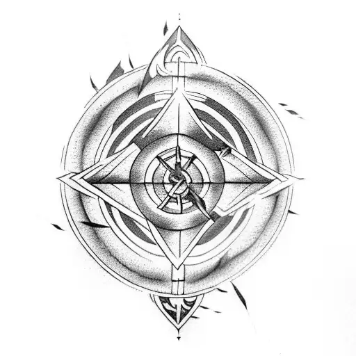 Avatar The Last Airbender Arrow Tattoo With Designs In The Arrow