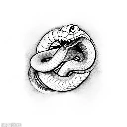 Infinite Snake Coming Out From Mouth