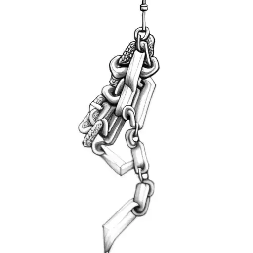 Chain And Image On A Bicep