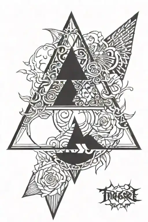 Triforce Inside In Cursed Mark Sasuke And Circle Flame