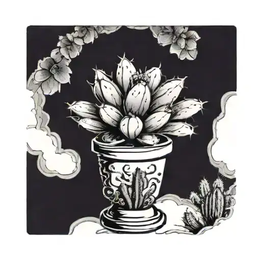 A Throne Of Glass With A Cactus Growing Out Of It