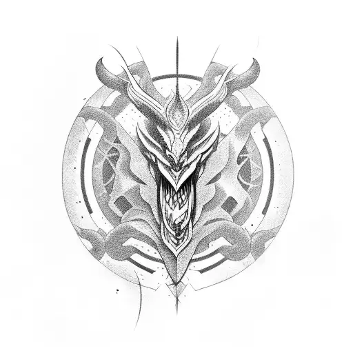 Cybertribal Forearm Tattoo That Turn Into Dragon