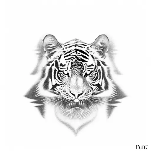 Black Tiger With White Stripes