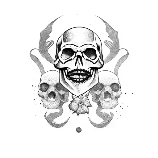 Onya Mask With Skull