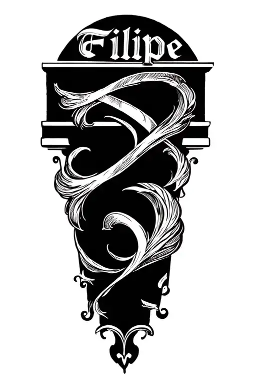 Make The Word Fillipe Into A Pillar