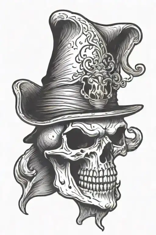 Skull Dunce Hat