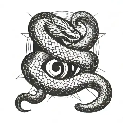 Moon And Blade Cutting Snakes