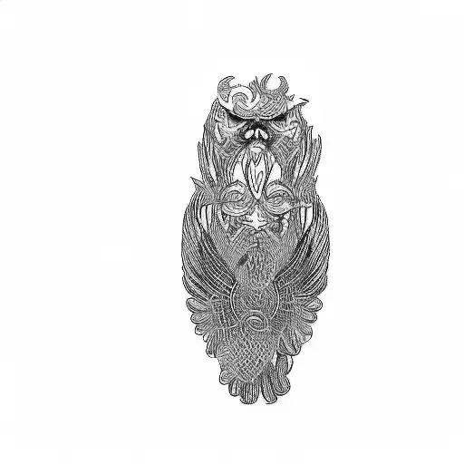 An Eagle With A Beard