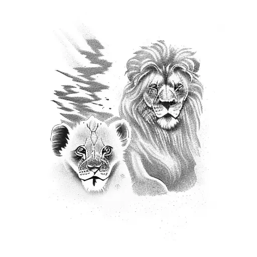 Lion And Cub