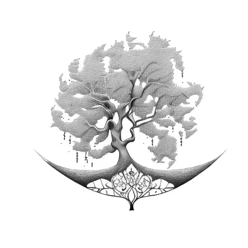 Tree In The Shape Of A Lady