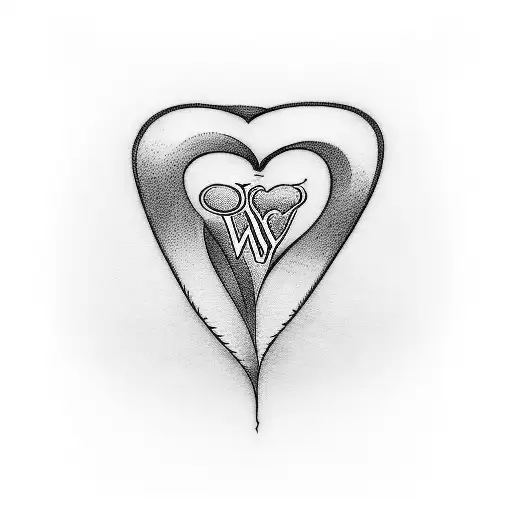 Tattoo With The Word Winny In Feminine Letters And The I That Has The Dot Like A Heart