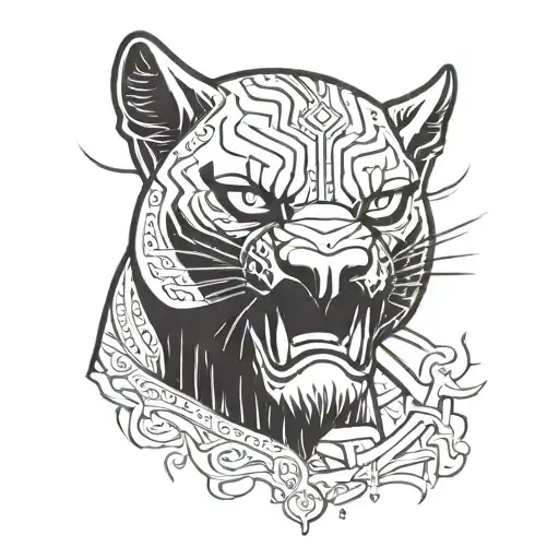 Marvel Black Panter Face