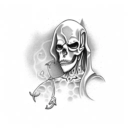 Grim Reaper And Aphrodite