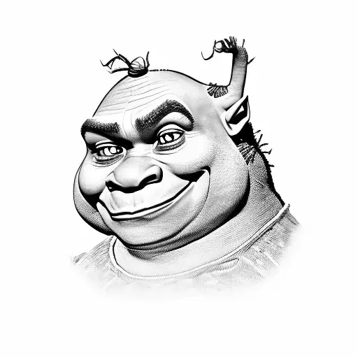 Shrek Portrait Just Like In A Movie