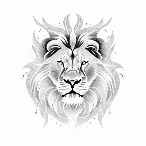 Electric Circuit Lightning Lion